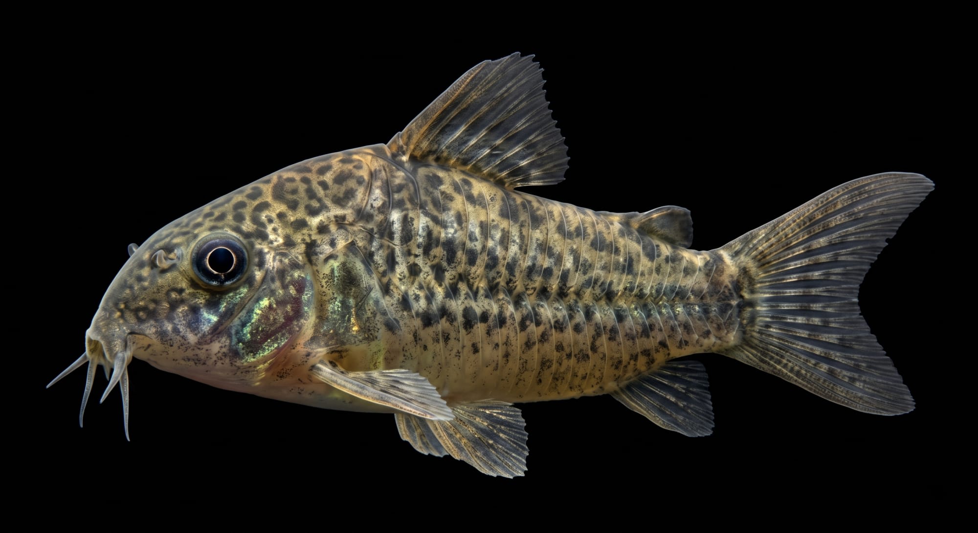 Крапчастий коридорас (Corydoras paleatus) - найвідоміший представник роду.